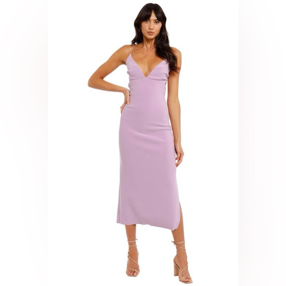Bec + Bridge Ella Midi Dress - Color Iris (purple/lilac), US 4/ AUS 8